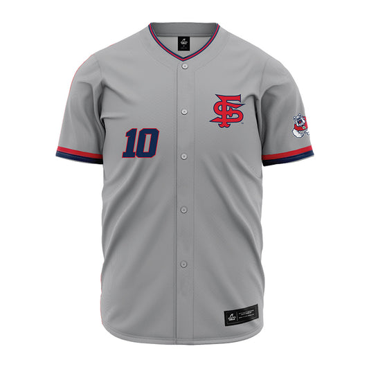 Fresno State - NCAA Baseball : Griffen Sotomayor - Grey Jersey-0