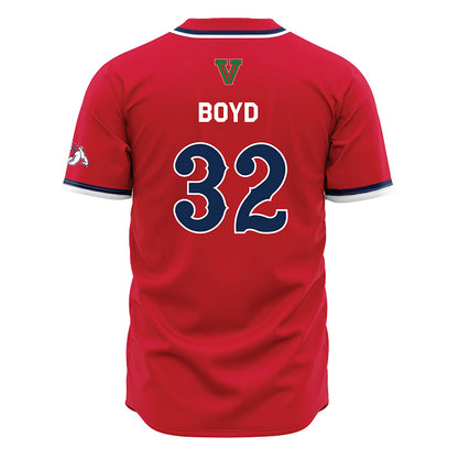 Fresno State - NCAA Baseball : Mikey Boyd - Red Jersey-1
