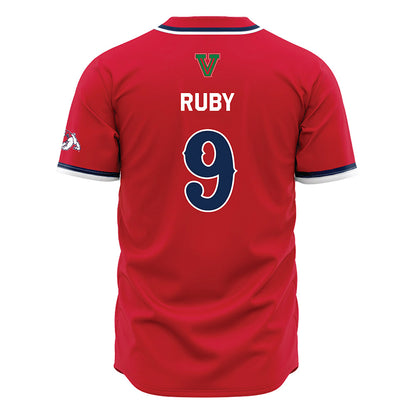 Fresno State - NCAA Baseball : Jett Ruby - Red Jersey-1