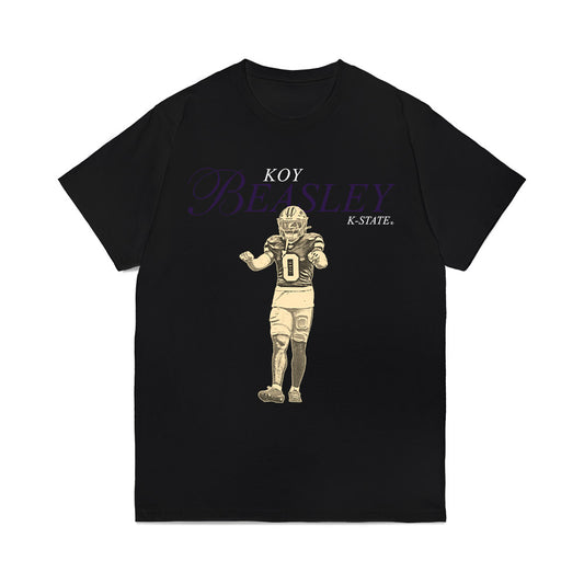 Kansas State - NCAA Football : Koy Beasley - Legacy Comfort Colors T-Shirt-0