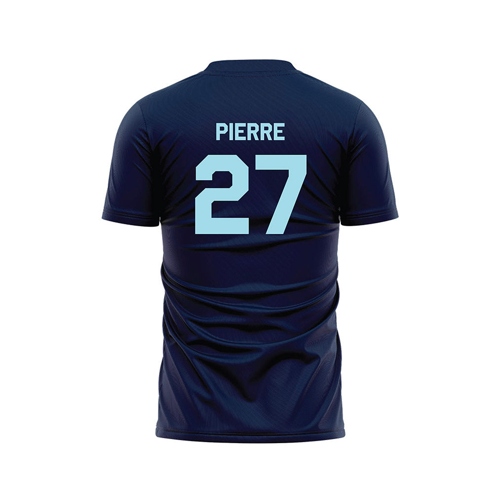 Longwood - NCAA Men's Soccer : Ron-Elijah Pierre - Blue Soccer Jersey-1