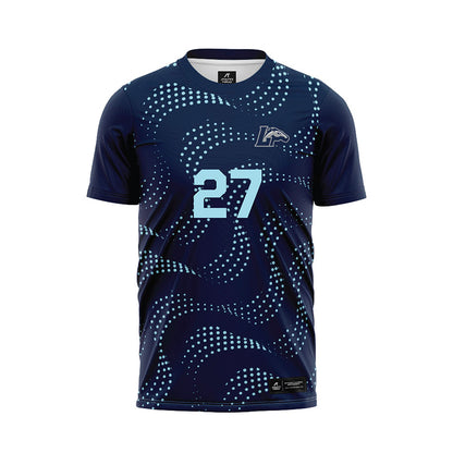 Longwood - NCAA Men's Soccer : Ron-Elijah Pierre - Blue Soccer Jersey-0