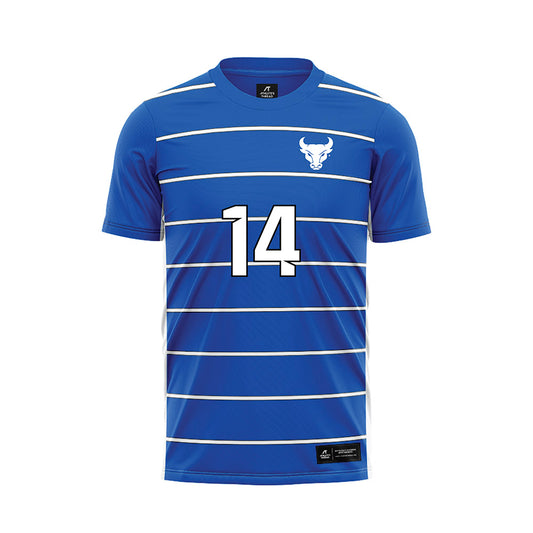 Buffalo - NCAA Women's Soccer : Laiken Kiser - Blue Soccer Jersey-0