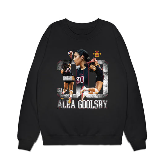 Iowa State - NCAA Women's Volleyball : Alea Goolsby - Collage Premium Crewneck Sweatshirt-0