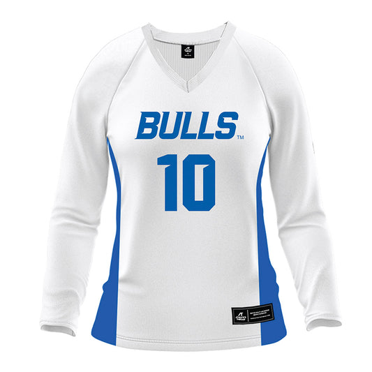 Buffalo - NCAA Women's Volleyball : Anaya Cole - White Longsleeve Volleyball Jersey-0