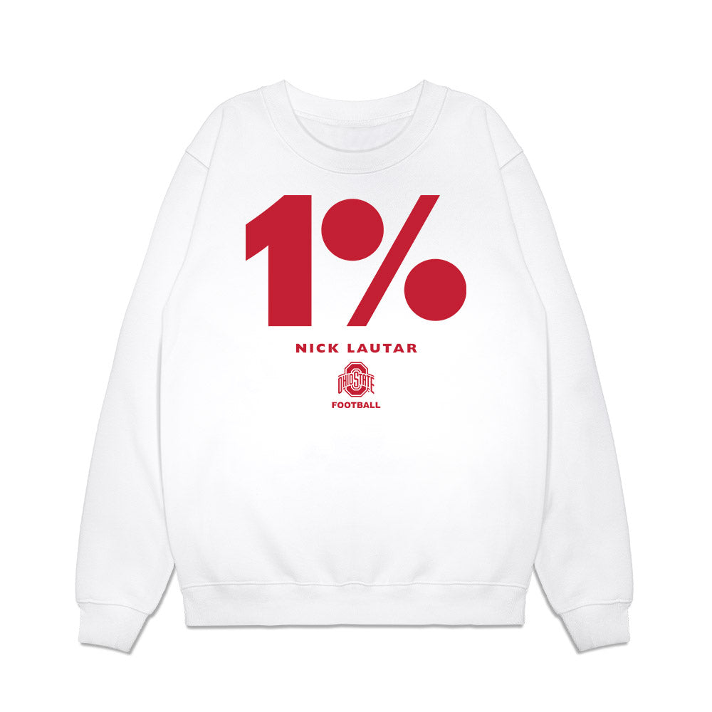 Ohio State - NCAA Football : Nick Lautar - 1% Premium Crewneck Sweatshirt-0