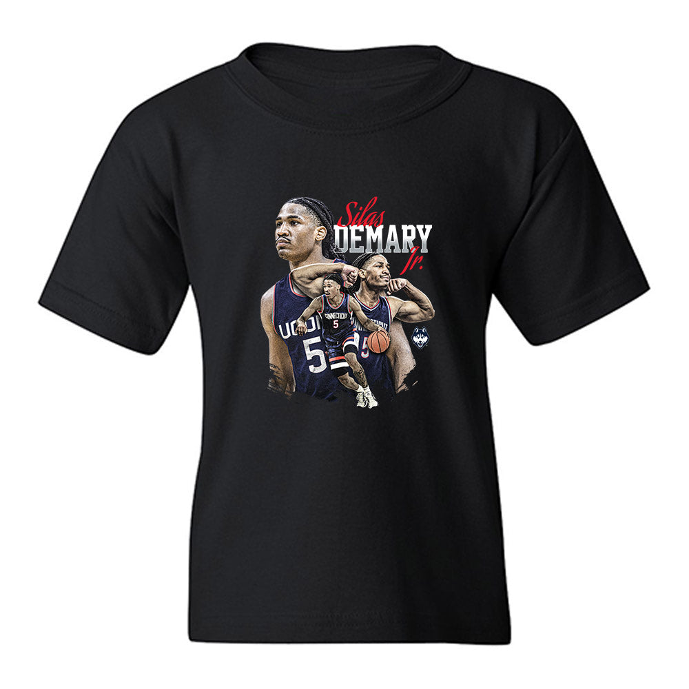 UConn - NCAA Mens Basketball : Silas Demary Jr. - Collage Youth T-Shirt-0