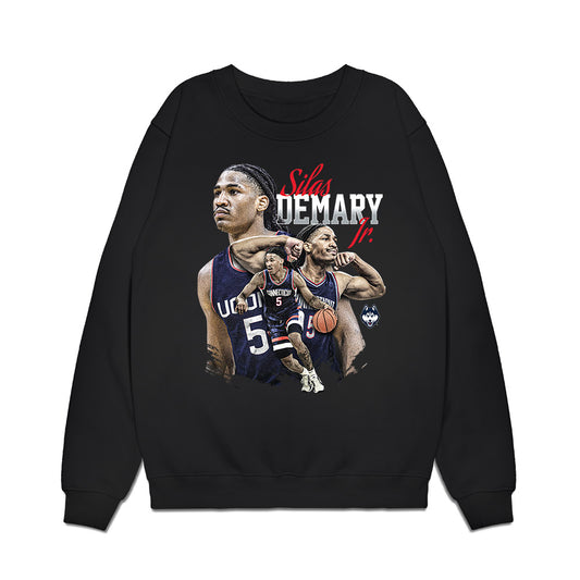 UConn - NCAA Mens Basketball : Silas Demary Jr. - Collage Premium Crewneck Sweatshirt-0