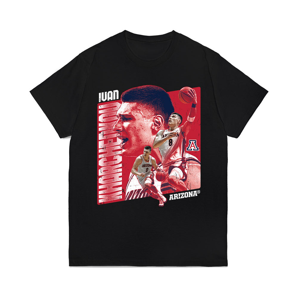 Arizona - NCAA Mens Basketball : Ivan Kharchenkov - Collage Comfort Colors T-Shirt-0
