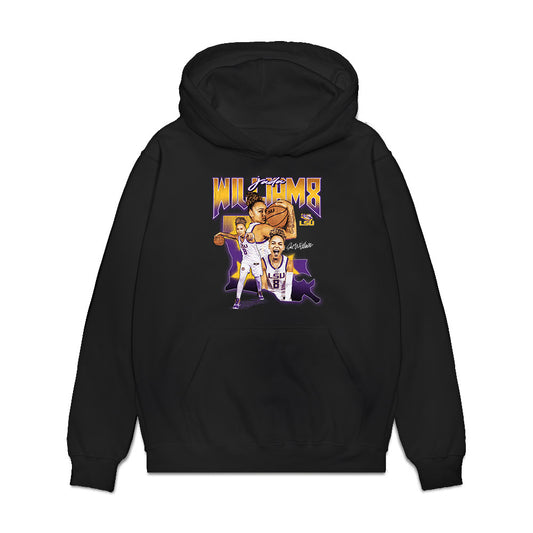 LSU - NCAA Womens Basketball : Jada Williams - Collage Premium Hooded Sweatshirt-0