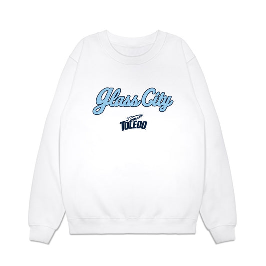 Toledo - NCAA Women's Volleyball : Audrey Dyas - Glass City Premium Crewneck Sweatshirt-0