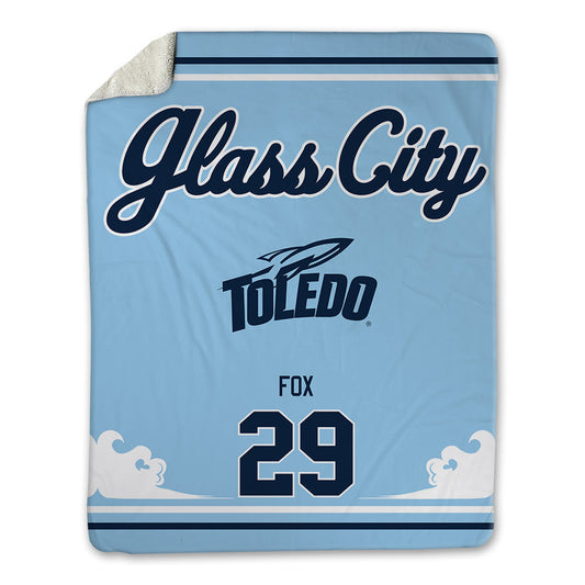 Toledo - NCAA Football : Jordan Fox - Glass City Blanket-0