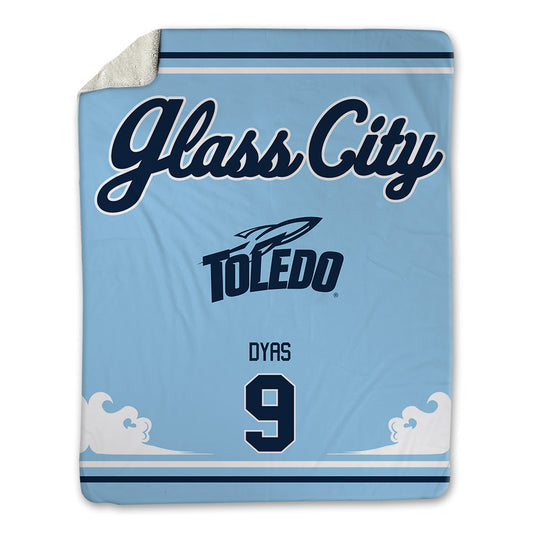 Toledo - NCAA Women's Volleyball : Audrey Dyas - Glass City Blanket-0
