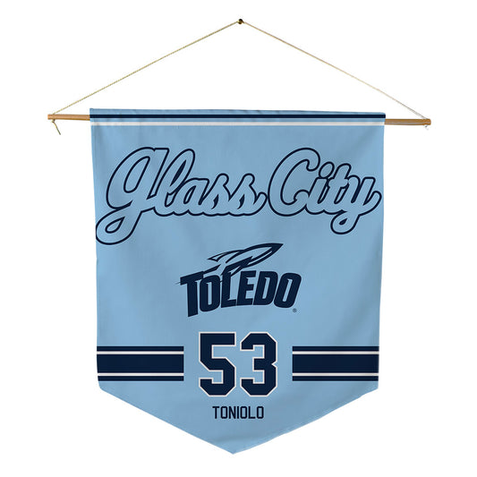 Toledo - NCAA Football : Samuel Toniolo - Glass City Pennant - 18" x 21"-0