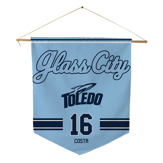 Toledo - NCAA Women's Soccer : Kylie Costa - Glass City Pennant - 18" x 21"-0
