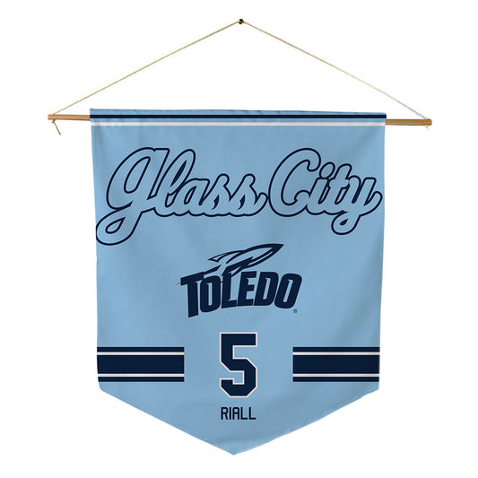 Toledo - NCAA Softball : Savvanna Riall - Glass City Pennant - 18" x 21"-0