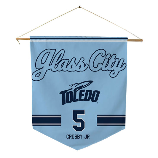 Toledo - NCAA Football : Terrell Crosby Jr. - Glass City Pennant - 18" x 21"-0