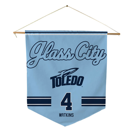 Toledo - NCAA Football : Donovan Watkins - Glass City Pennant - 18" x 21"-0