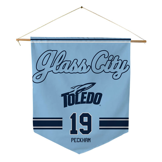 Toledo - NCAA Women's Soccer : Alyson Peckham - Glass City Pennant - 18" x 21"-0