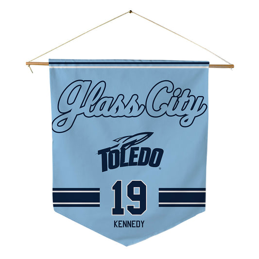 Toledo - NCAA Women's Volleyball : Jadyn Kennedy - Glass City Pennant - 18" x 21"-0