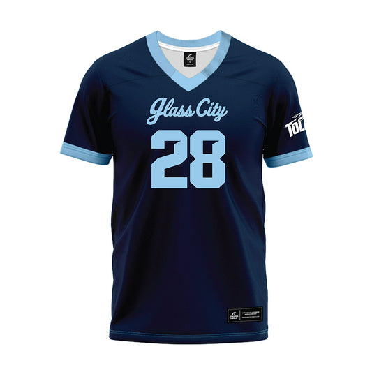 Toledo - NCAA Football : Kadale Williams - Glass City Navy Premium Football Jersey-0