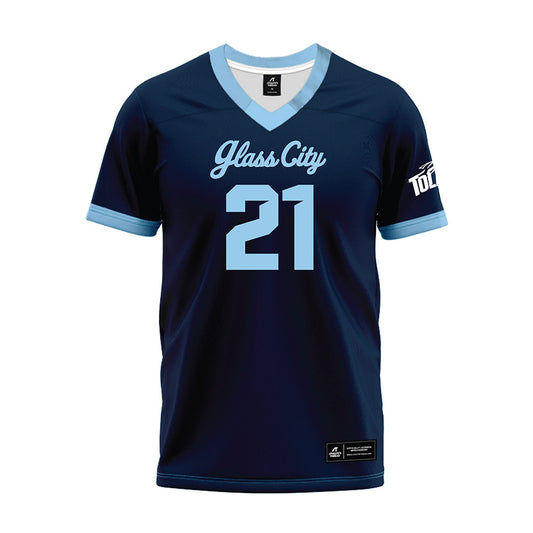 Toledo - NCAA Football : Ben Sahakian - Glass City Navy Premium Football Jersey-0
