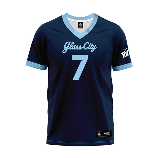 Toledo - NCAA Football : Khamoni Robinson - Glass City Navy Premium Football Jersey-0