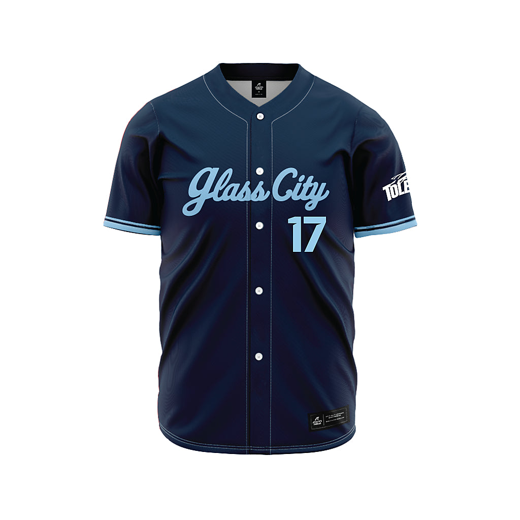 Toledo - NCAA Baseball : Liam Arsich - Glass City Navy Jersey-0