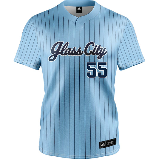 Toledo - NCAA Softball : Samantha Bolding - Glass City Pinstripe Jersey-0