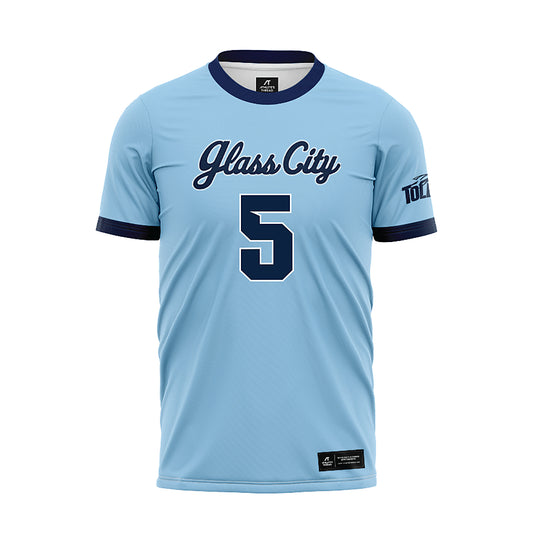 Toledo - NCAA Women's Soccer : Cameron Cole - Glass City Blue Soccer Jersey-0
