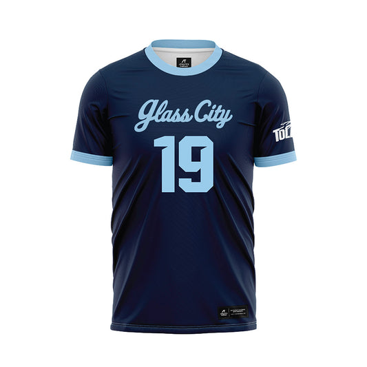 Toledo - NCAA Women's Soccer : Alyson Peckham - Glass City Navy Soccer Jersey-0