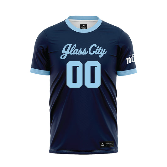 Toledo - NCAA Women's Soccer : Olivia Eaton - Glass City Navy Soccer Jersey-0