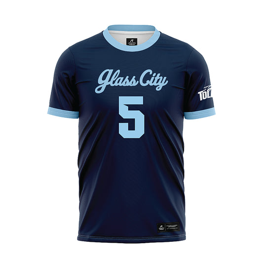Toledo - NCAA Women's Soccer : Cameron Cole - Glass City Navy Soccer Jersey-0