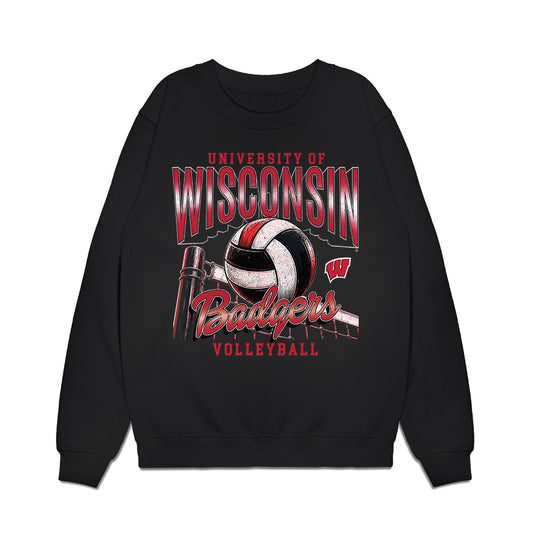 Wisconsin - NCAA Women's Volleyball : Isabelle Hoppe - Vintage Sports Shersey Premium Crewneck Sweatshirt-0