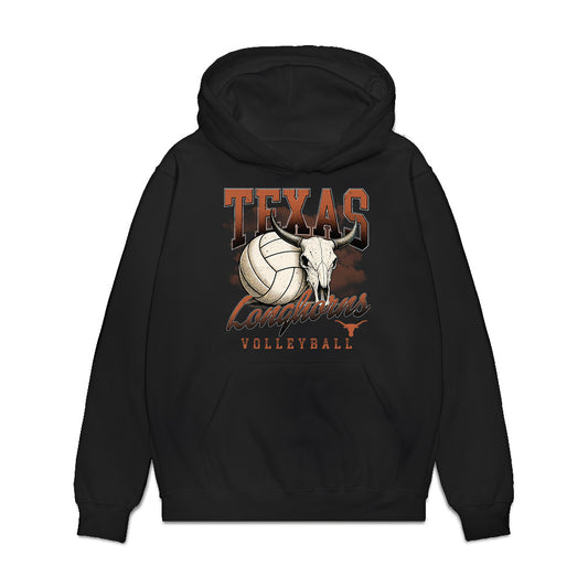 Texas - NCAA Women's Volleyball : Cari Spears - Vintage Sports Shersey Premium Hooded Sweatshirt-0