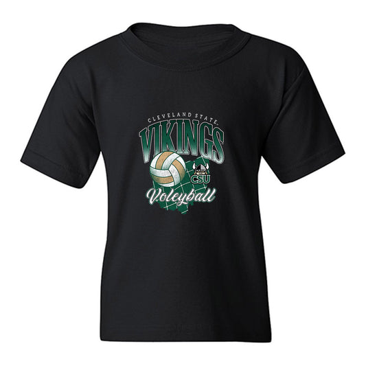 Cleveland State - NCAA Women's Volleyball : Laila Mossey - Vintage Sports Shersey Youth T-Shirt-0
