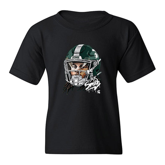 Michigan State - NCAA Football : KK Smith - Game Face Youth T-Shirt-0