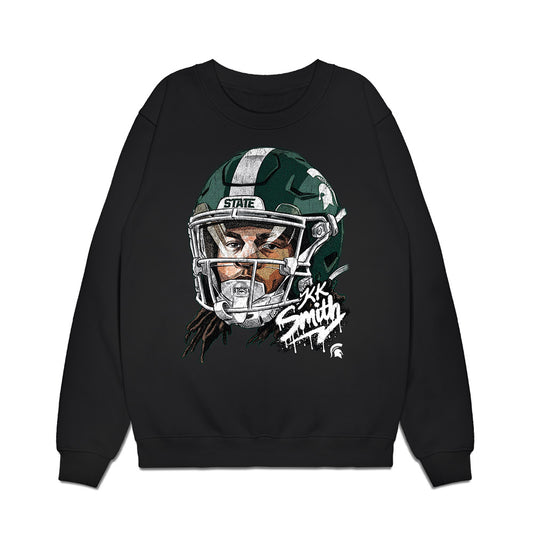 Michigan State - NCAA Football : KK Smith - Game Face Premium Crewneck Sweatshirt-0