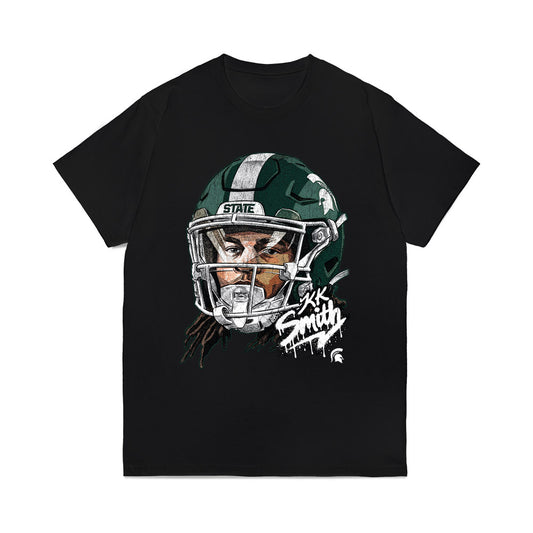 Michigan State - NCAA Football : KK Smith - Game Face Comfort Colors T-Shirt-0