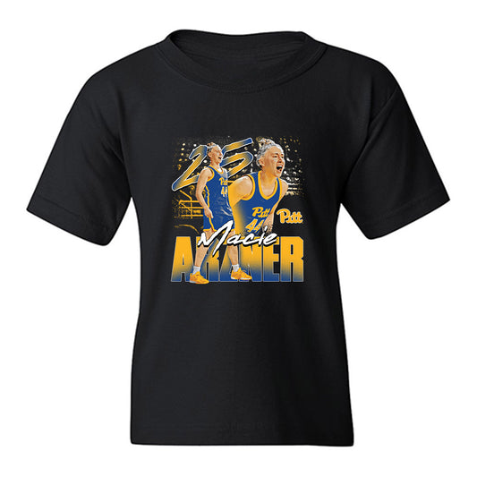 Pittsburgh - NCAA Womens Basketball : Macie Arzner - Collage Youth T-Shirt-0