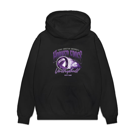 TCU - NCAA Women's Volleyball : Addy Horner - Premium Hooded Sweatshirt-0