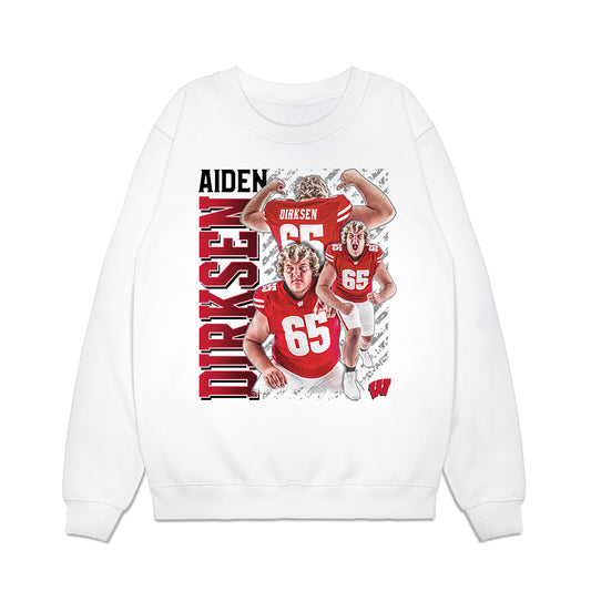 Wisconsin - NCAA Football : - Collage Premium Crewneck Sweatshirt-0