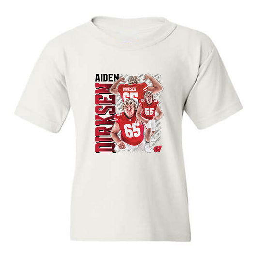 Wisconsin - NCAA Football : - Collage Youth T-Shirt-0