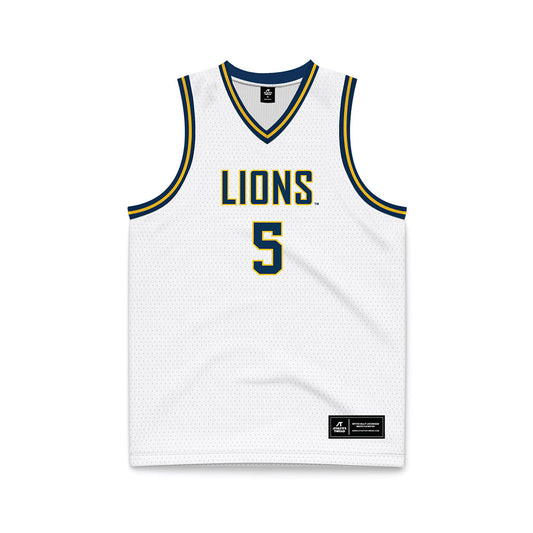 Vanguard - NCAA Men's Basketball : Devan Brown - White Basketball Jersey-0