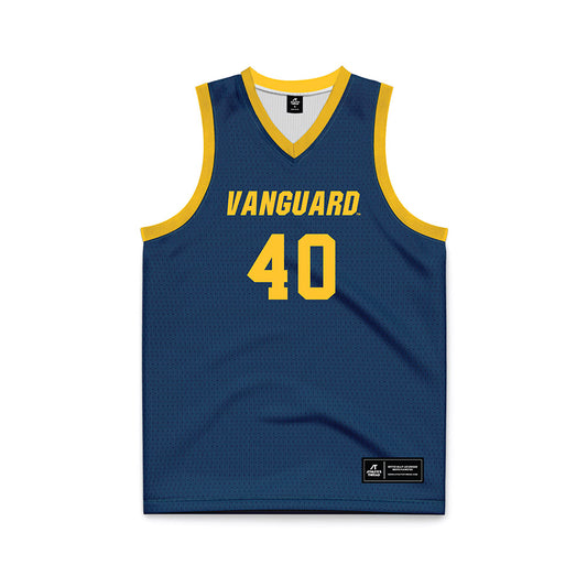 Vanguard - NCAA Women's Basketball : Emma Schaaf - Navy Basketball Jersey-0