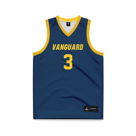 Vanguard - NCAA Women's Basketball : Nyla Cabine - Navy Basketball Jersey-0