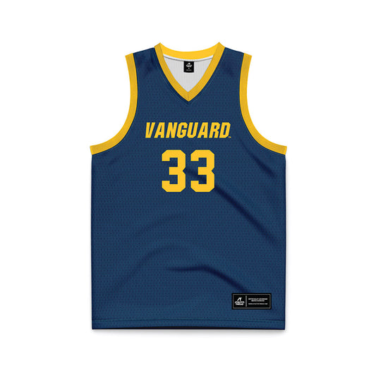 Vanguard - NCAA Women's Basketball : Ava Gomez - Navy Basketball Jersey-0