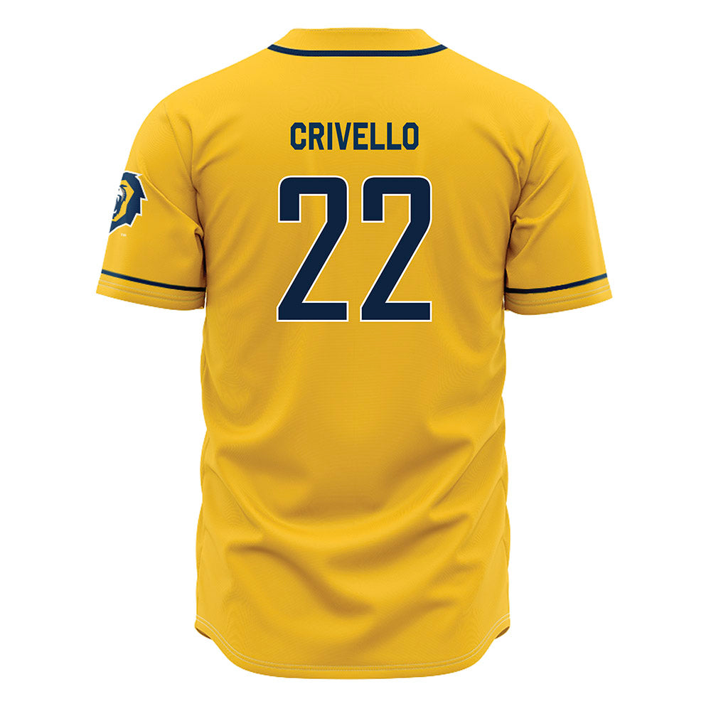 Vanguard - NCAA Baseball : Luke Crivello - Gold Jersey-1
