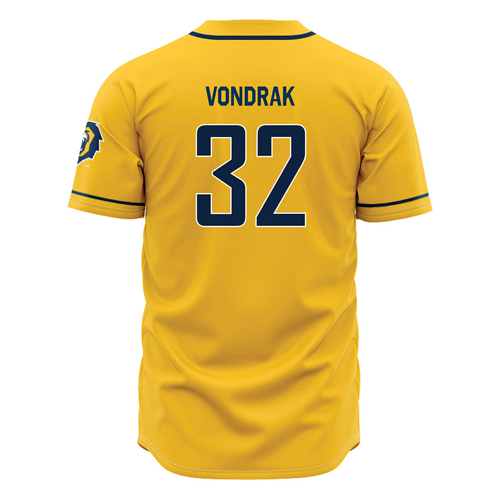 Vanguard - NCAA Baseball : Bennett Vondrak - Gold Jersey-1