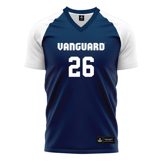 Vanguard - NCAA Men's Soccer : Giancarlo Romero Mora - Navy Soccer Jersey-0